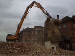Demolished Bedford Hospital, North Wing